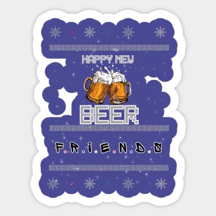 Happy New beer Sticker